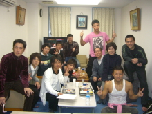 映画撮影のようす