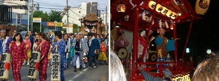 くらやみ祭りの御輿