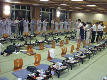 青雲会総会での寮歌