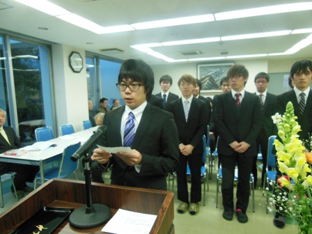 メッセージ披露