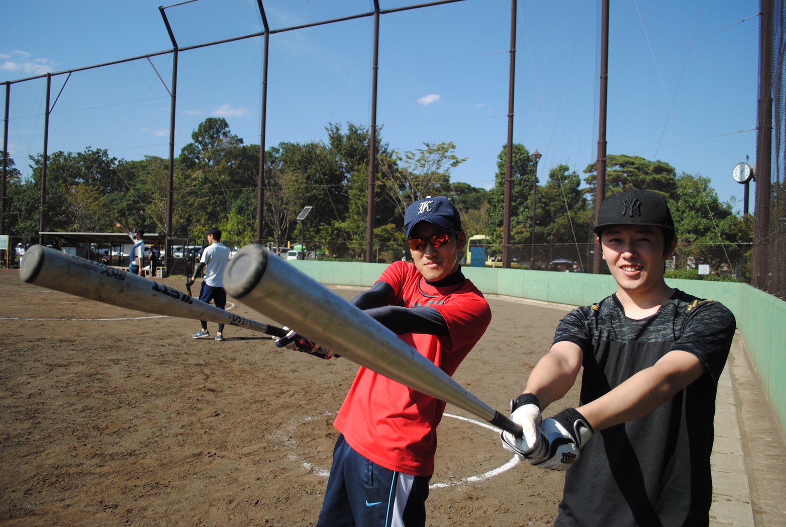 プレー中の選手