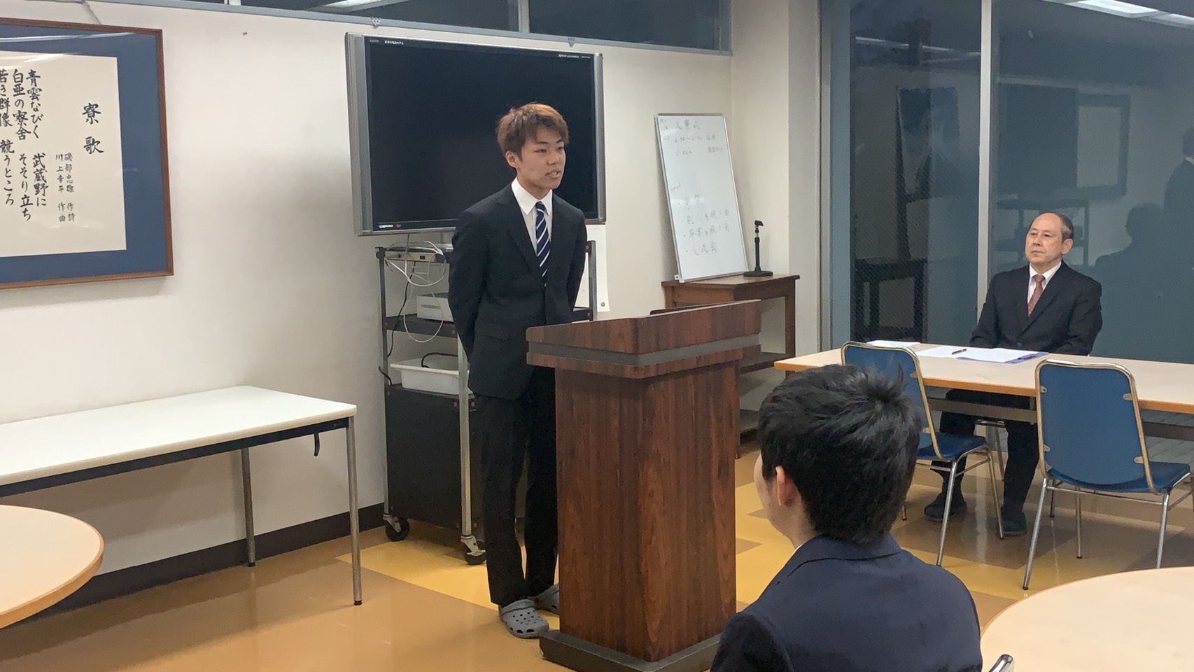 新入生代表挨拶