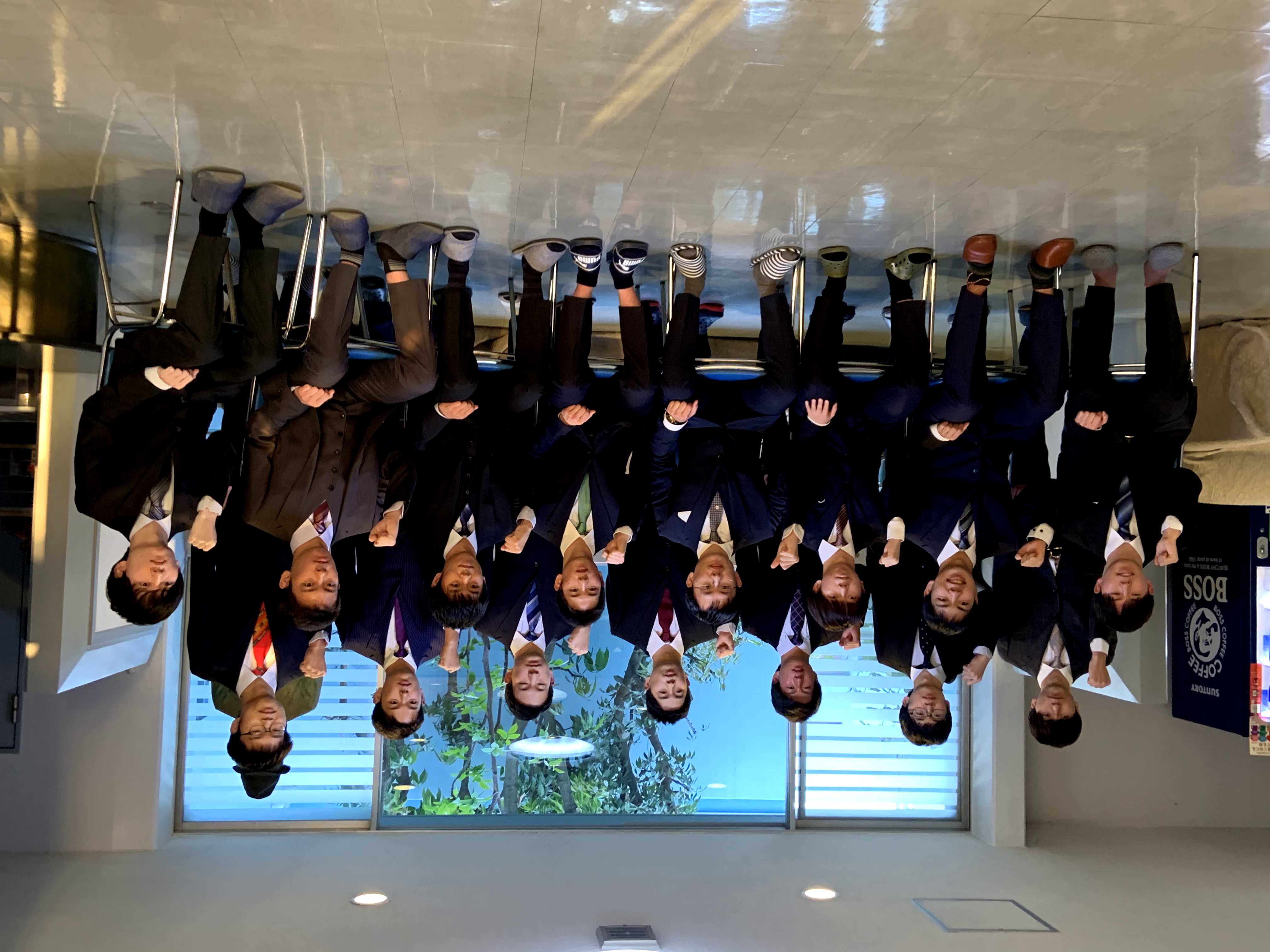 入寮式後の集合写真