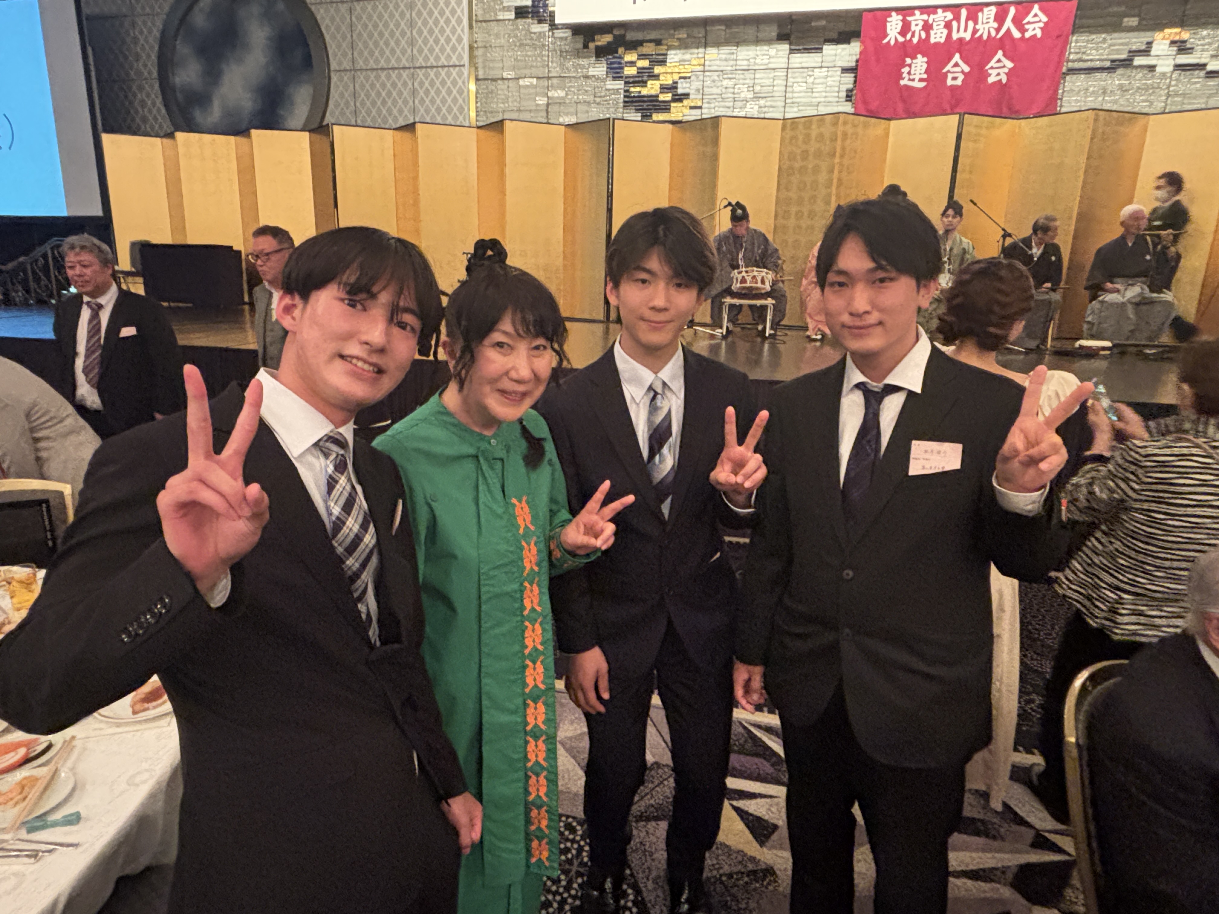 俳優・室井滋さんとの記念撮影