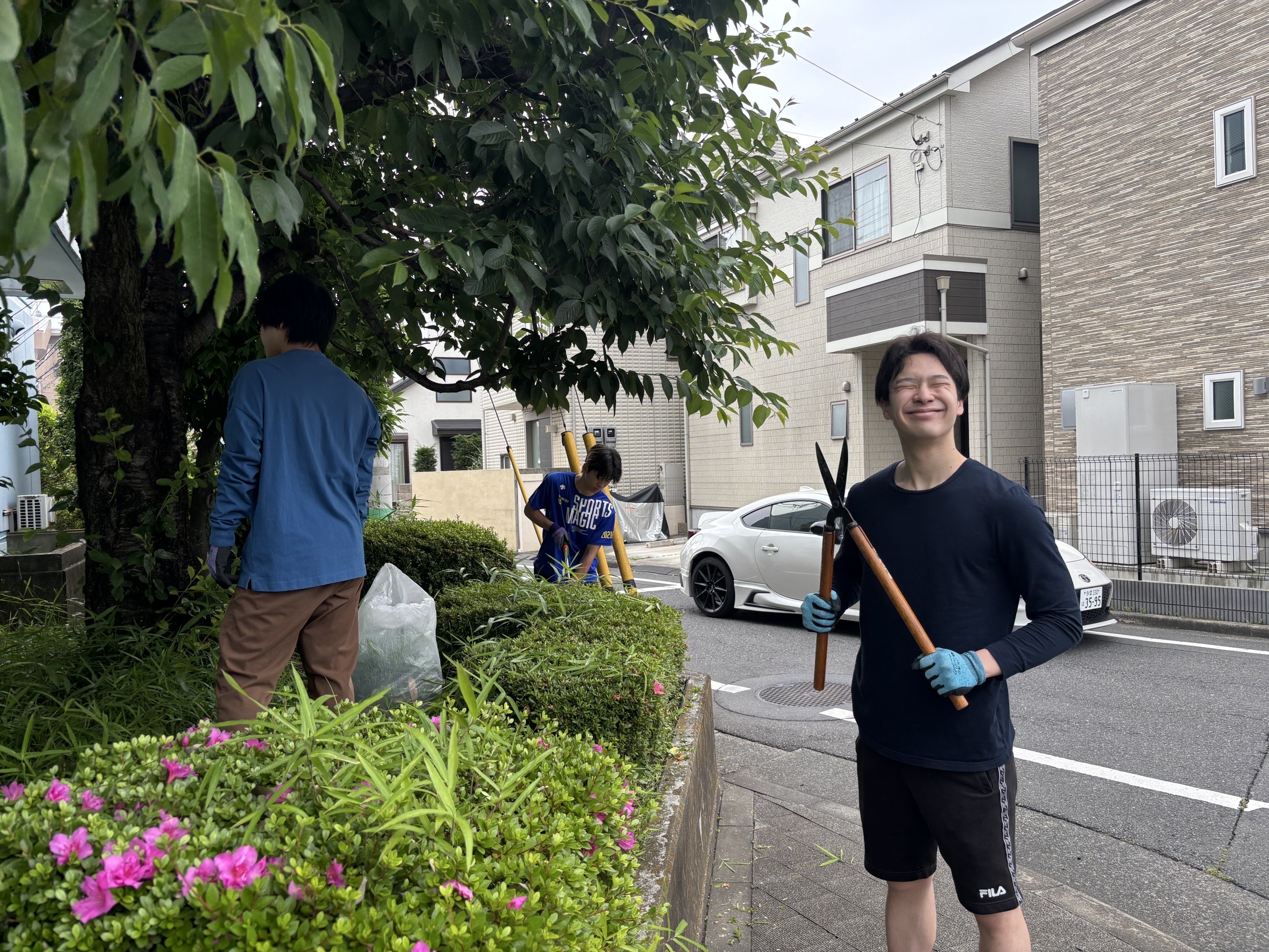 庭木剪定作業の様子2