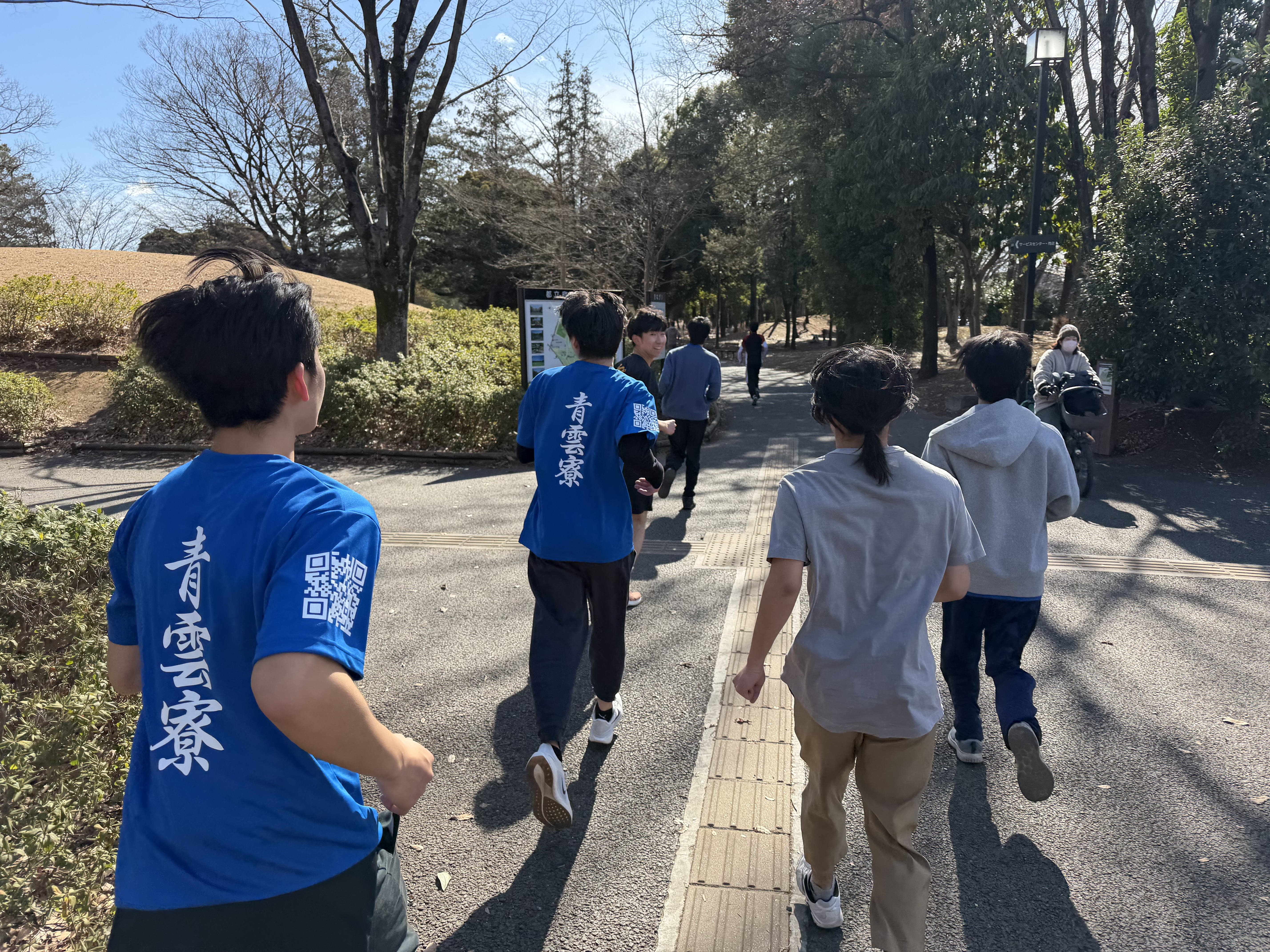 走り終えた後も声を掛け合い、次のメニューへ